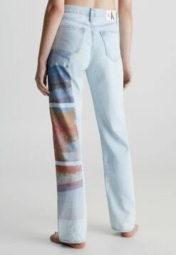 Calvin Klein Jeans High Rise Printed - Straight Leg Jeans - Denim Light -Fashionista Verkoop 00bd63048ee84ac0bfde9ec84cddfb9c