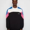 Kaotiko Crew Dru Unisex - Sweater - Ivory/Black/Royal/Fuxia