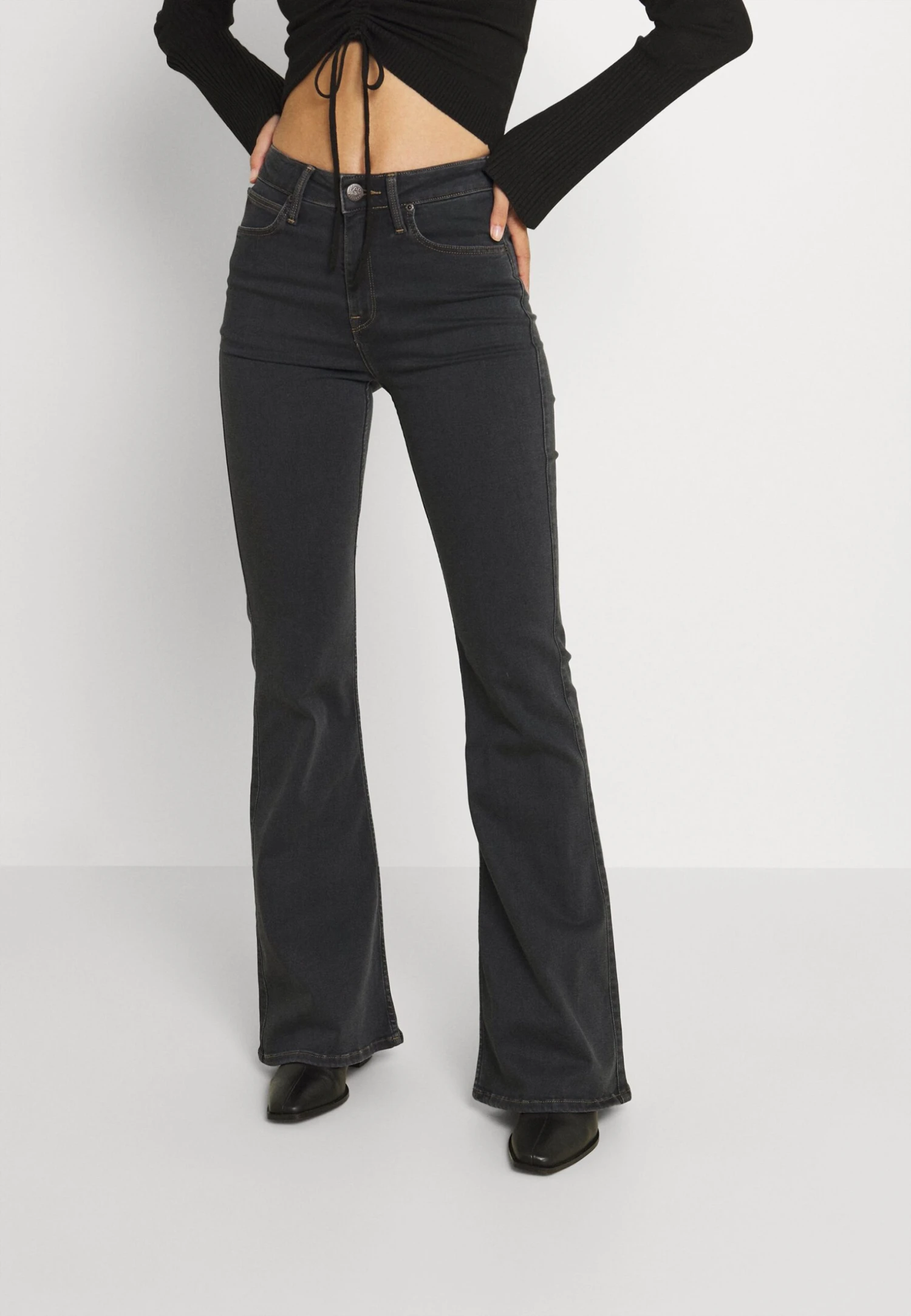 Lee Breese - Flared Jeans - Washed Black 1 Lee Breese - Flared Jeans - Washed Black