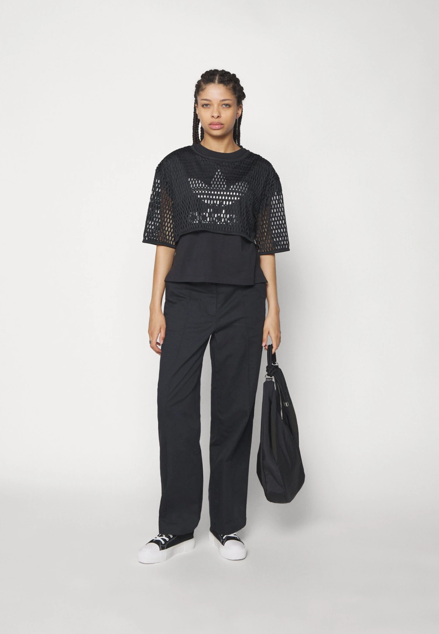 Adidas Originals Big Logo Tee 2 In 1 - T-Shirt Print - Black 6 Adidas Originals Big Logo Tee 2 In 1 - T-Shirt Print - Black - Afbeelding 6