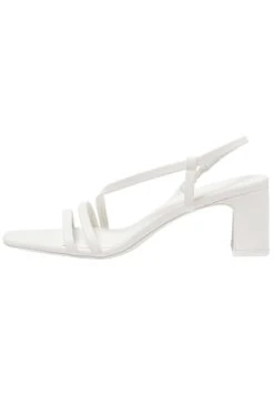 PULL & BEAR Absatz Mit Gekreuzten Riemen - Sandalen - White