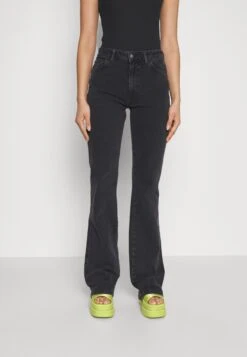 Flared Jeans - Black Denim