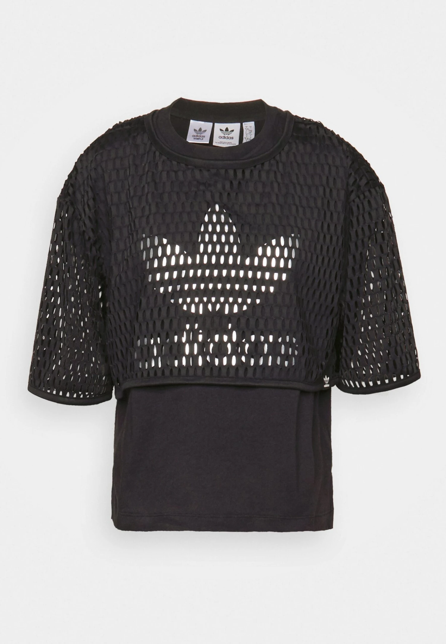 Adidas Originals Big Logo Tee 2 In 1 - T-Shirt Print - Black 8 Adidas Originals Big Logo Tee 2 In 1 - T-Shirt Print - Black - Afbeelding 8