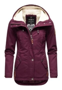 Marikoo Bikoo - Winterjas - Dark Red Melange -Fashionista Verkoop 39d55061657c441ca7072587deafb99d