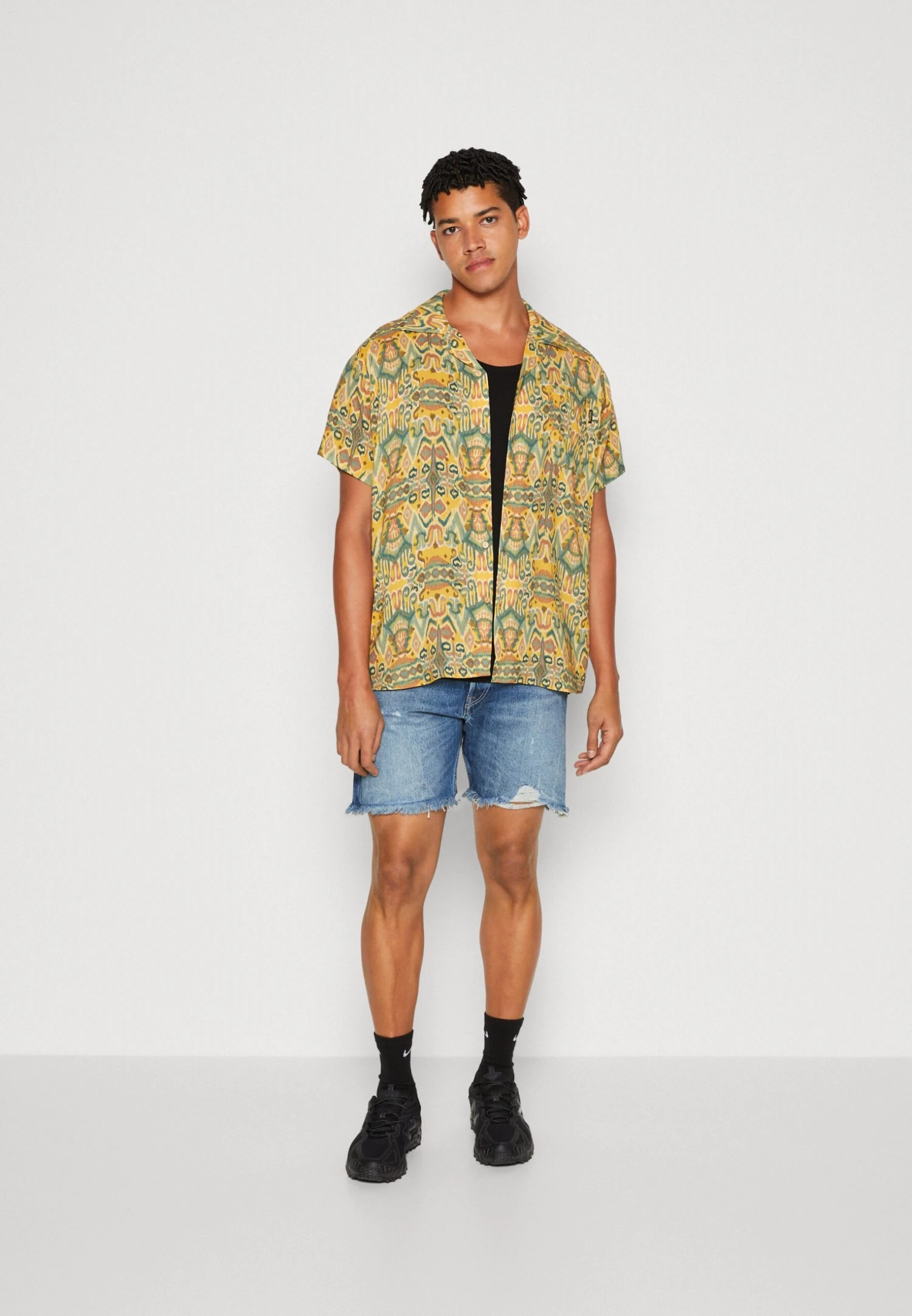 Kaotiko Shirt Jordania Unisex - Overhemdblouse - Mustard 2 Kaotiko Shirt Jordania Unisex - Overhemdblouse - Mustard - Afbeelding 2