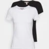 Anna Field 2 Pack - T-Shirt Basic - White/Black