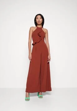Wal G Penelope Frill - Jumpsuit - Burnt Orange