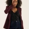 Anna Field Blazer - Bordeaux