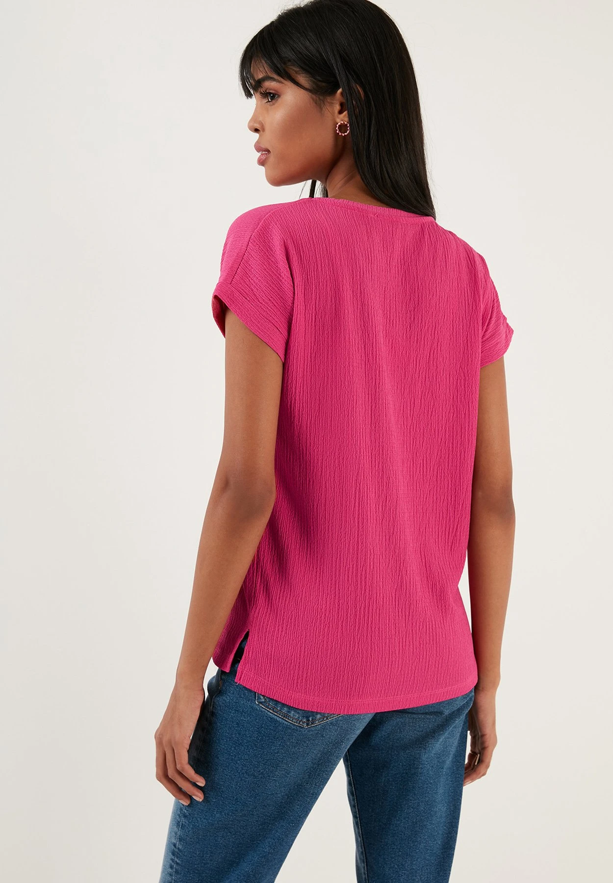 LELA Regular Fit - Blouse - Fuchsia 3 LELA Regular Fit - Blouse - Fuchsia - Afbeelding 3