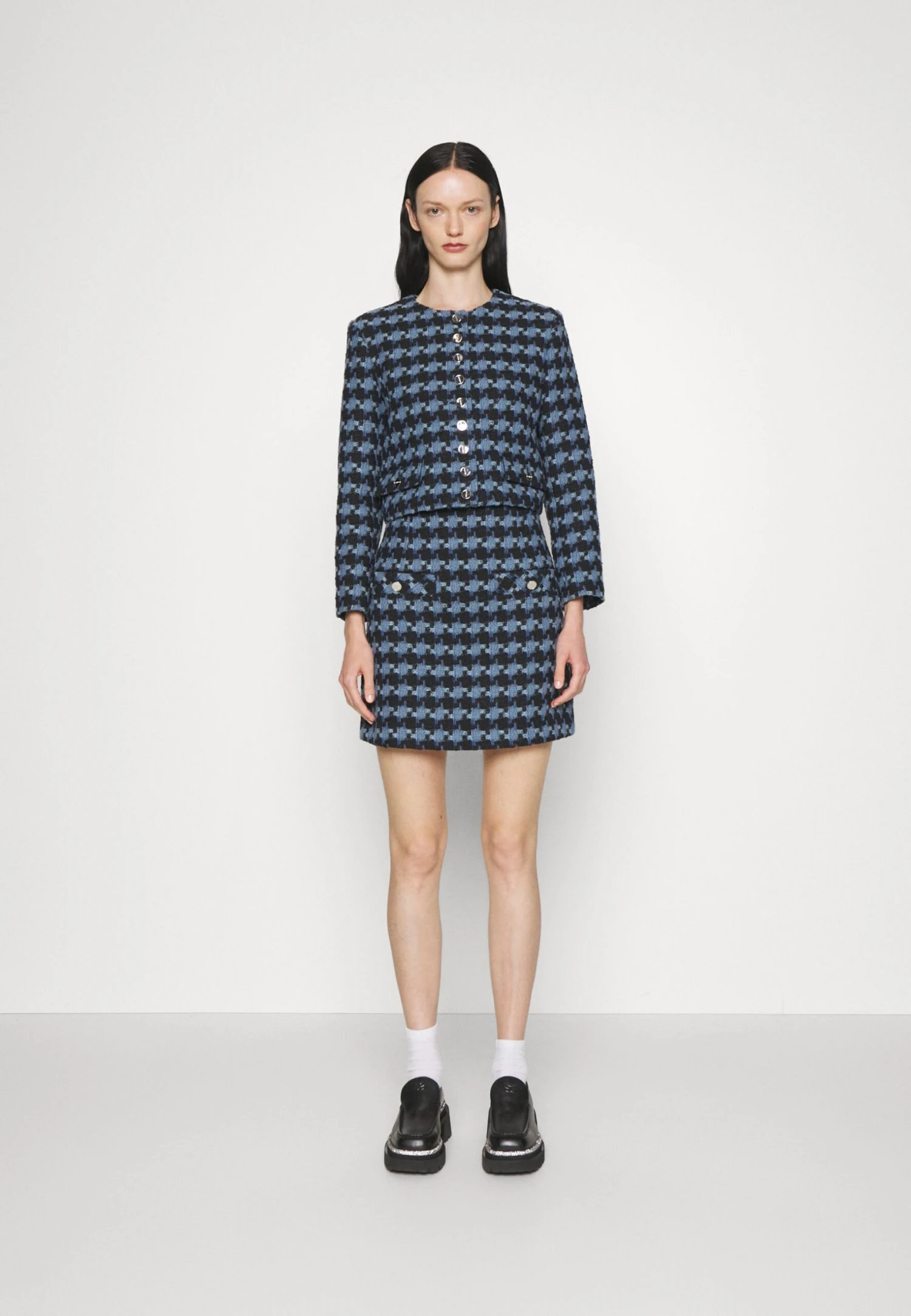 Sandro Recoupe - Blazer - Bleu/Noir 5 Sandro Recoupe - Blazer - Bleu/Noir - Afbeelding 5