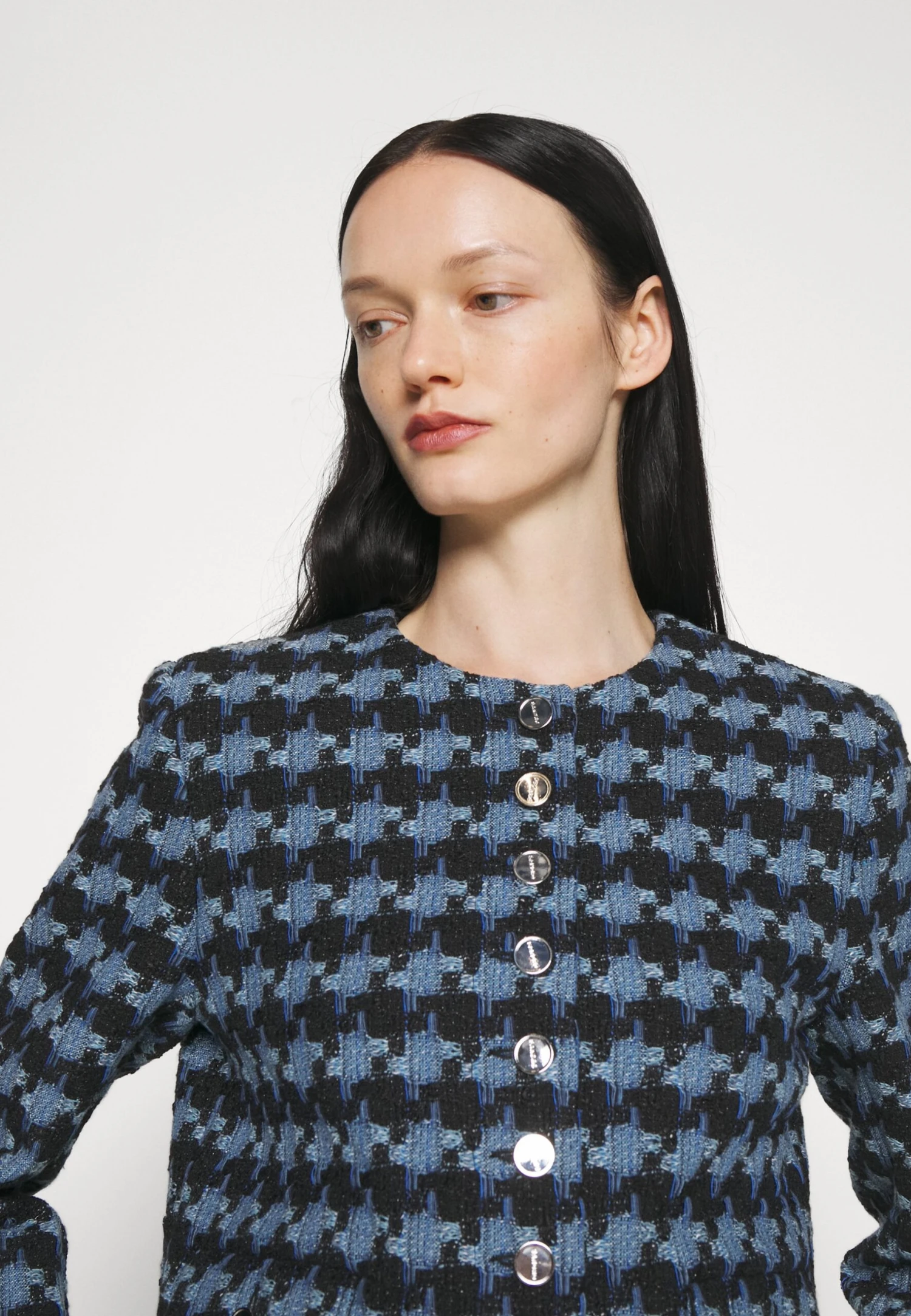 Sandro Recoupe - Blazer - Bleu/Noir 6 Sandro Recoupe - Blazer - Bleu/Noir - Afbeelding 6