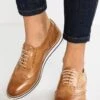 Anna Field Leather - Sportieve Veterschoenen - Cognac