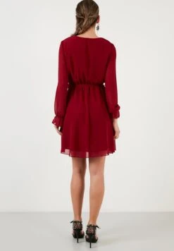 LELA Mini- Jurk - Bordeaux -Fashionista Verkoop 74d1d23a325f46848303e7459e248be2