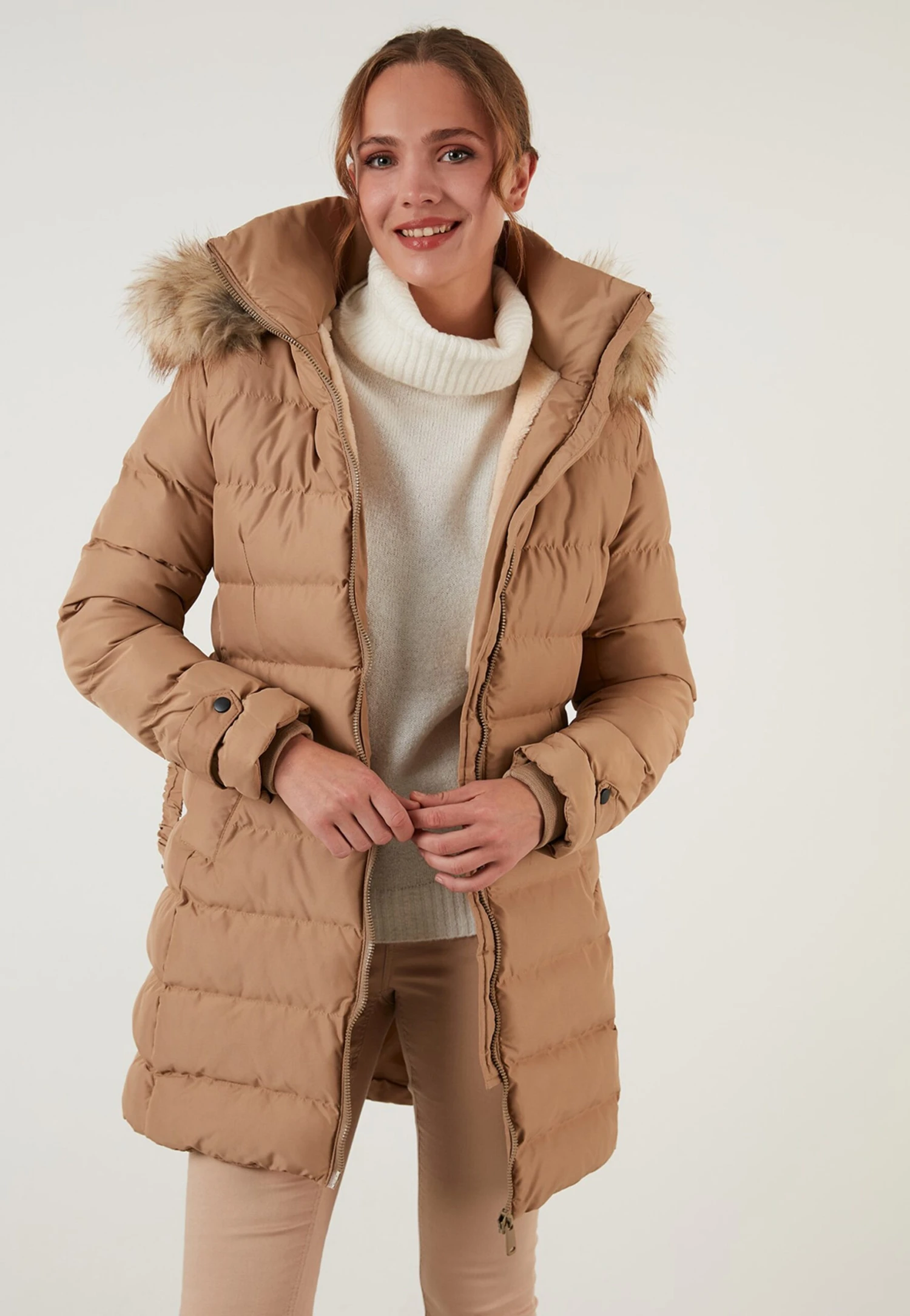 LELA Regular Fit - Winterjas - Camel 2 LELA Regular Fit - Winterjas - Camel - Afbeelding 2