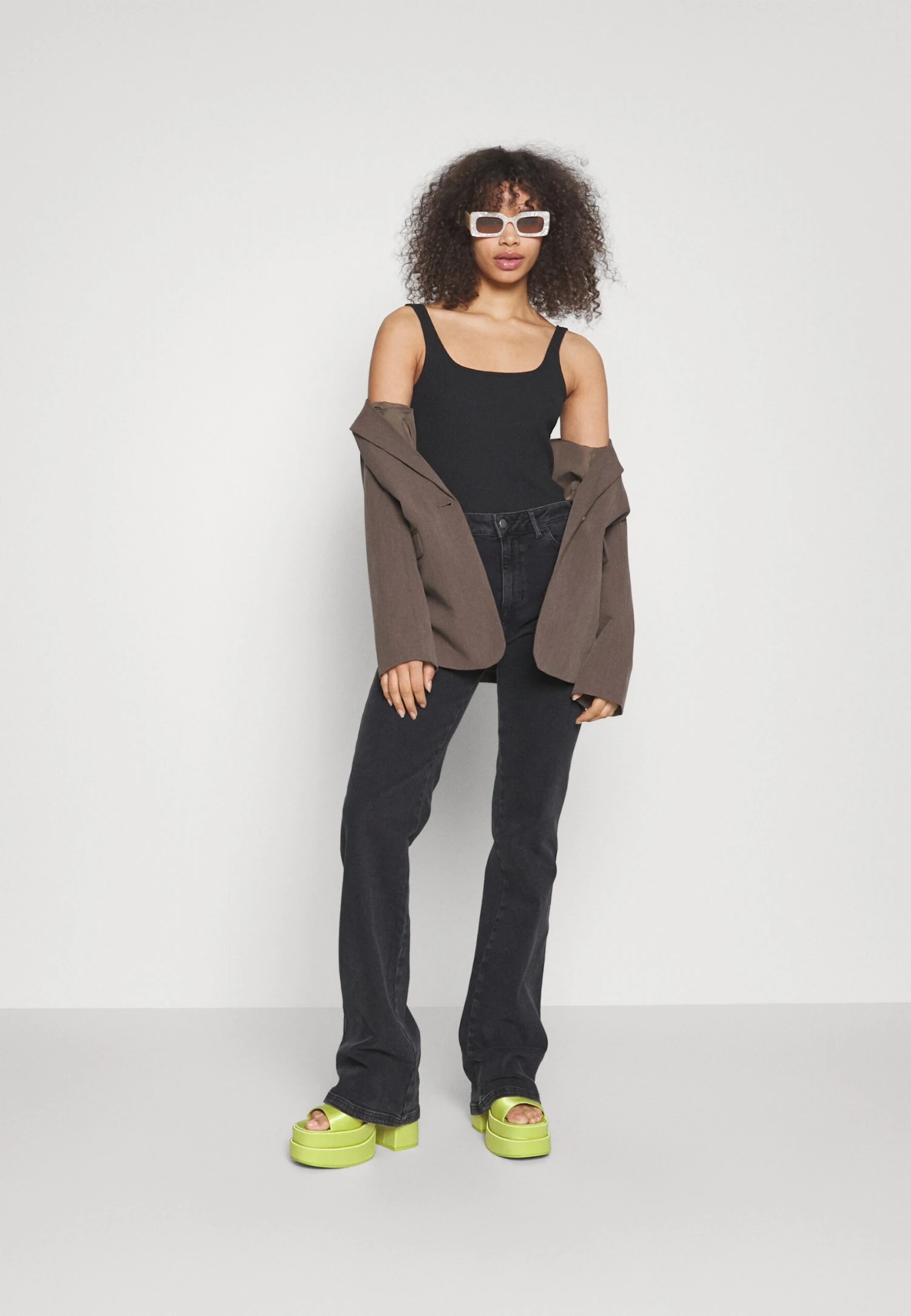 Flared Jeans - Black Denim 2 Flared Jeans - Black Denim - Afbeelding 2