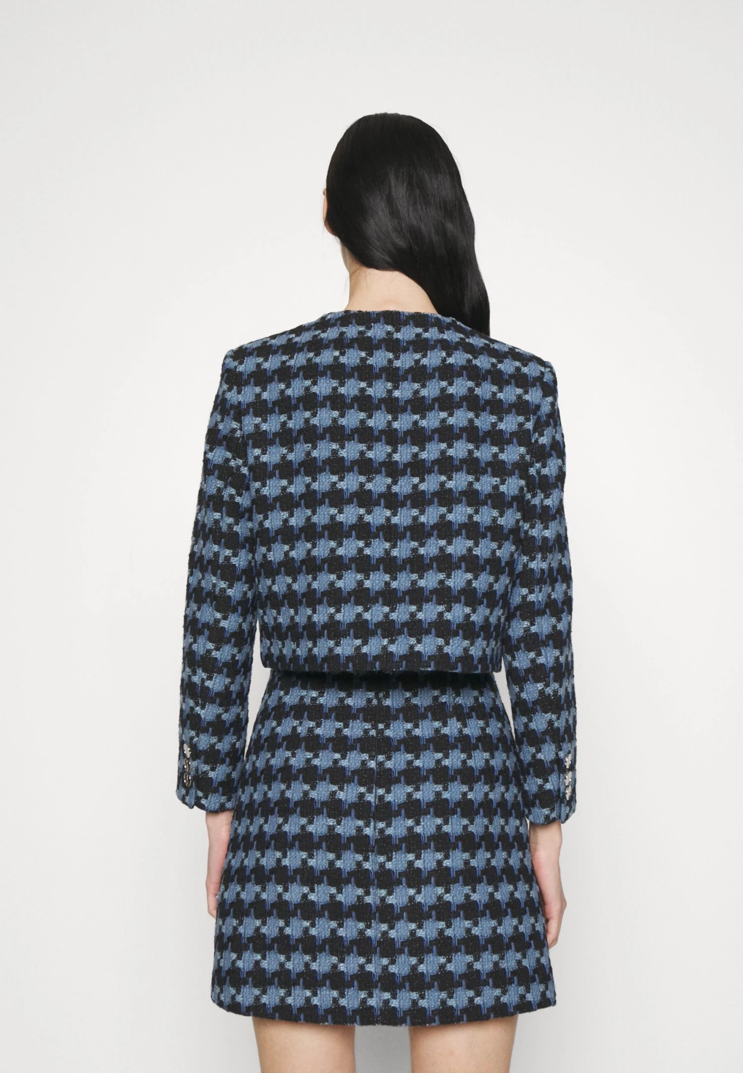 Sandro Recoupe - Blazer - Bleu/Noir 4 Sandro Recoupe - Blazer - Bleu/Noir - Afbeelding 4