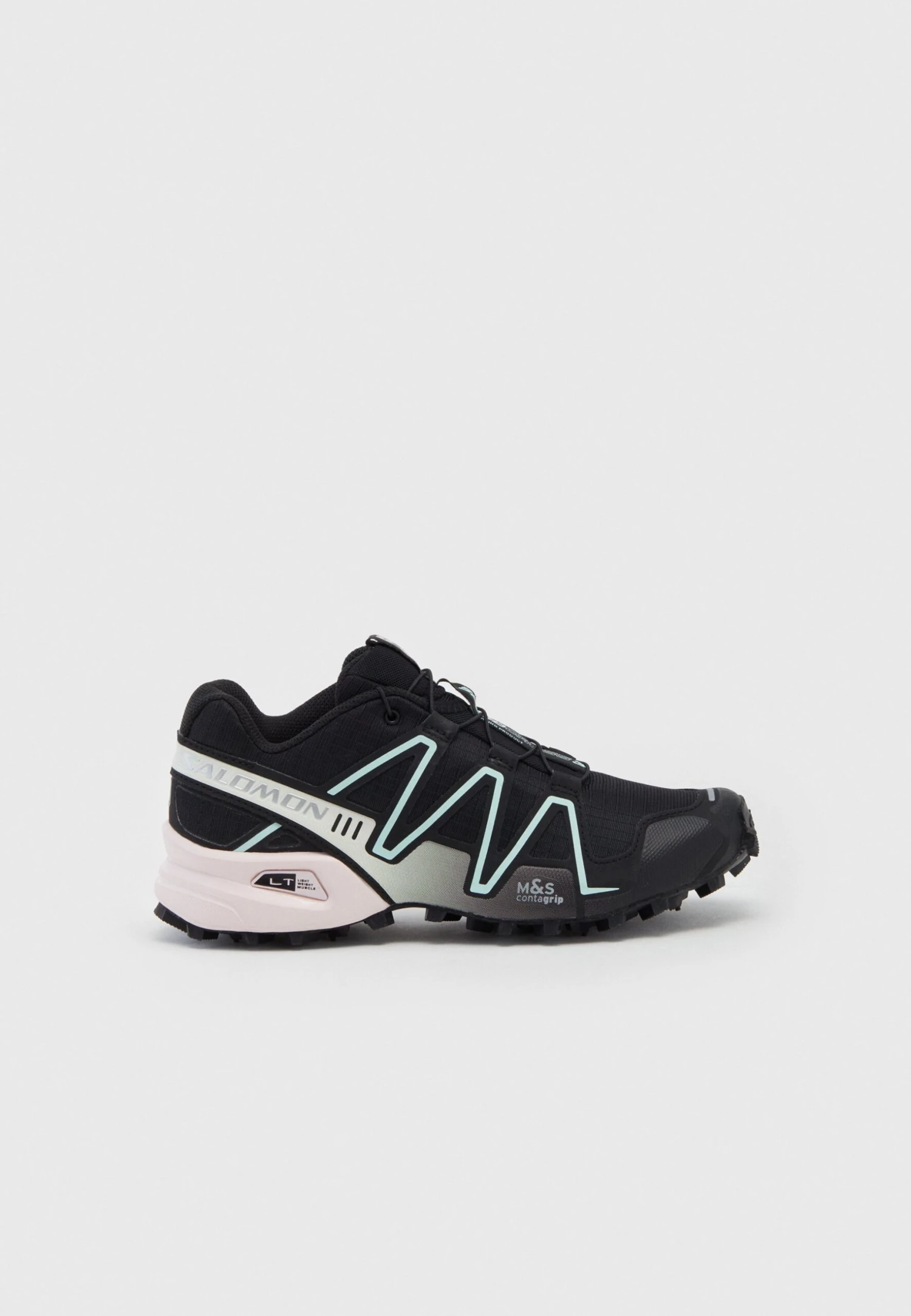Salomon Speedcross 3 - Sneakers Laag - Black/Bleached Aqua/Silver Metallic 3 Salomon Speedcross 3 - Sneakers Laag - Black/Bleached Aqua/Silver Metallic - Afbeelding 3