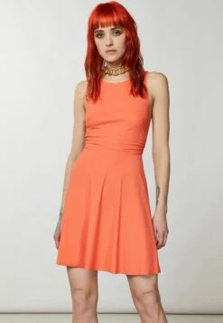 Patrizia Pepe Essential- Jurk - Intense Coral
