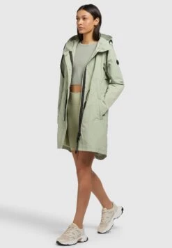 Khujo Adda - Halflange Jas - Blassgrün -Fashionista Verkoop a3ca60f509bd45b1bfb86a38aea3342d scaled