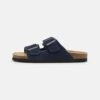 Pier One Leather Unisex - Pantoffels - Dark Blue
