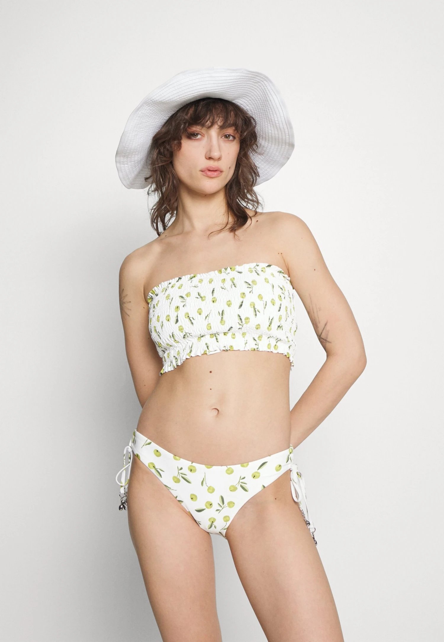 Seafolly Summer Crush Shirred Long Line Bandeau - Bikinitop - Off-White 2 Seafolly Summer Crush Shirred Long Line Bandeau - Bikinitop - Off-White - Afbeelding 2