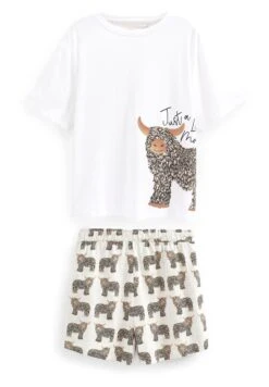 Next Hamish The Highland Cow Short Set Standard - Pyjama - Ecru -Fashionista Verkoop b46be0ab7296485db77df003938028db scaled