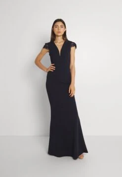 Wal G Sammy Maxi Dress - Jerseyjurk - Navy Blue
