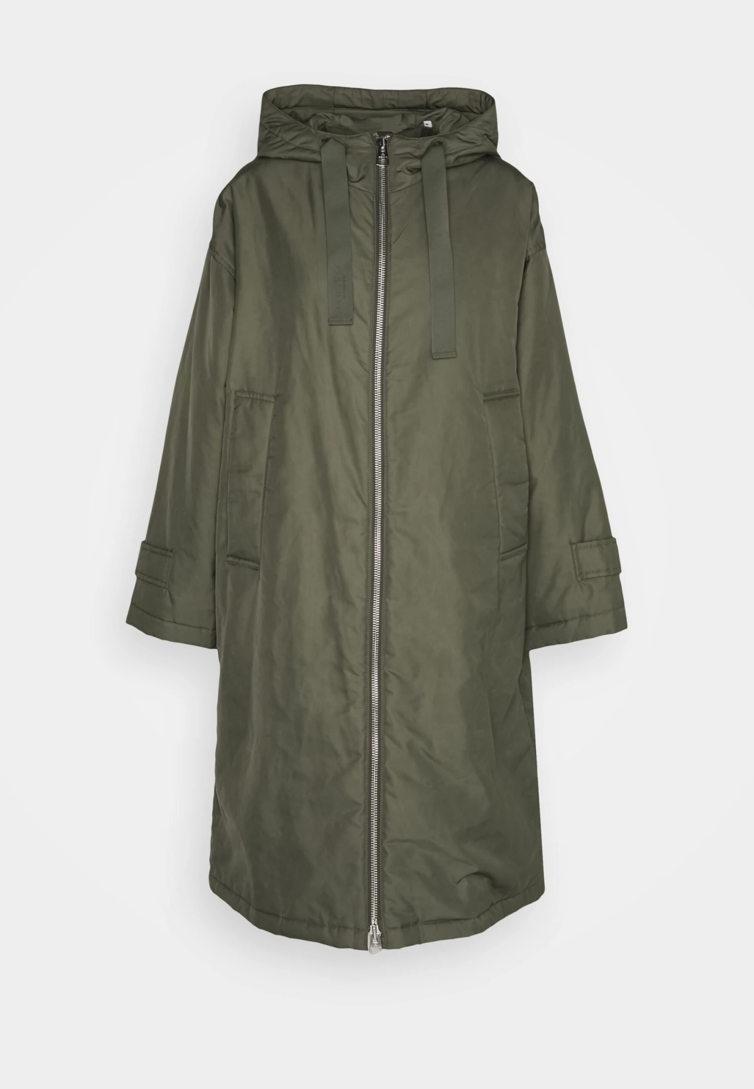 Marc O'Polo Coat Long Padded Fixed Hood Zipper Drawstring Waist - Parka - Olive Crop 7 Marc O'Polo Coat Long Padded Fixed Hood Zipper Drawstring Waist - Parka - Olive Crop - Afbeelding 7