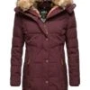 Marikoo Lieblings - Winterjas - Dark Red Melange