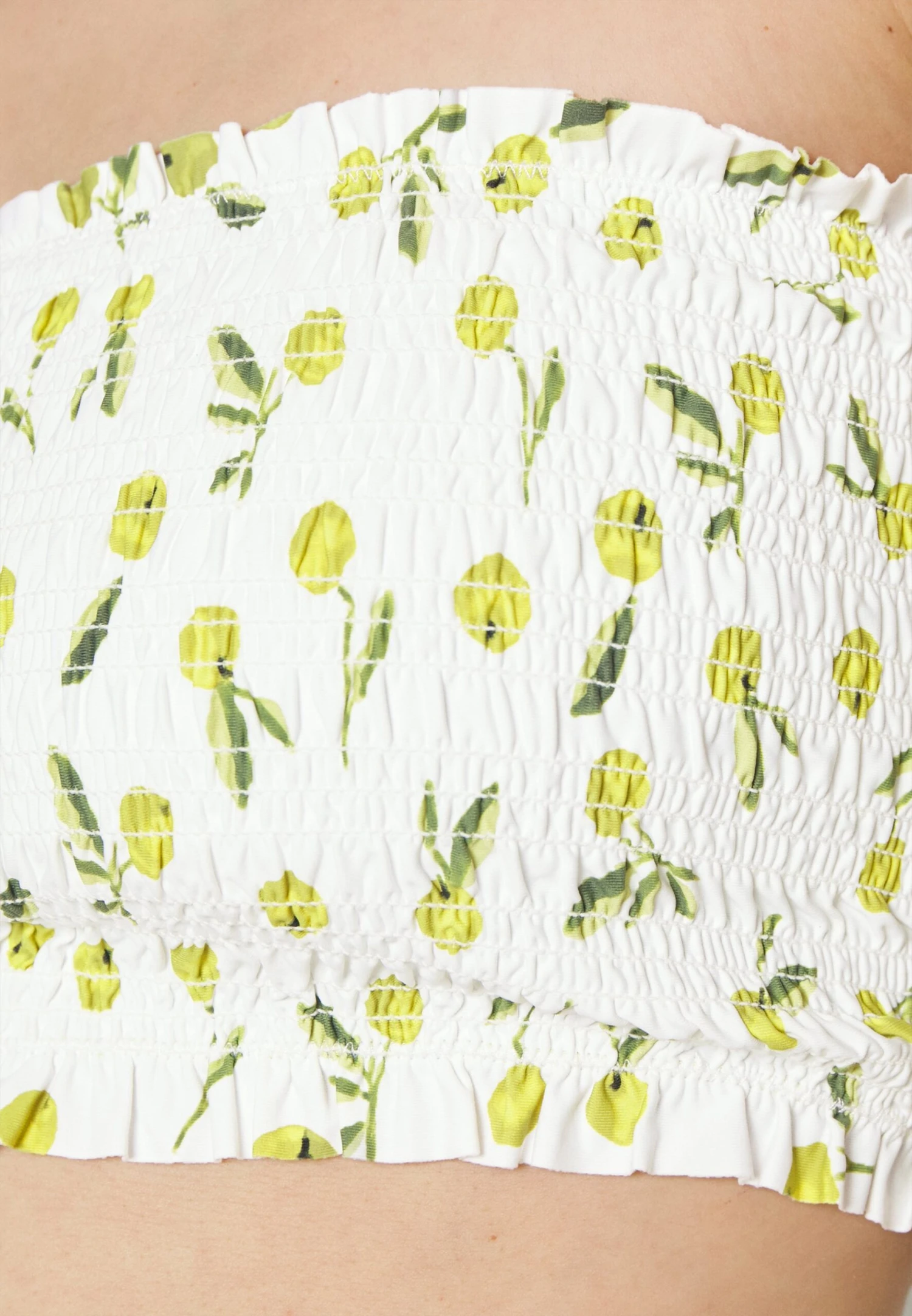 Seafolly Summer Crush Shirred Long Line Bandeau - Bikinitop - Off-White 6 Seafolly Summer Crush Shirred Long Line Bandeau - Bikinitop - Off-White - Afbeelding 6