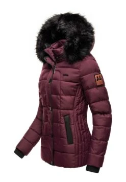 Marikoo Unique - Winterjas - Dark Red Melange -Fashionista Verkoop d572b3e63a9c47478abb468b036ff6b6