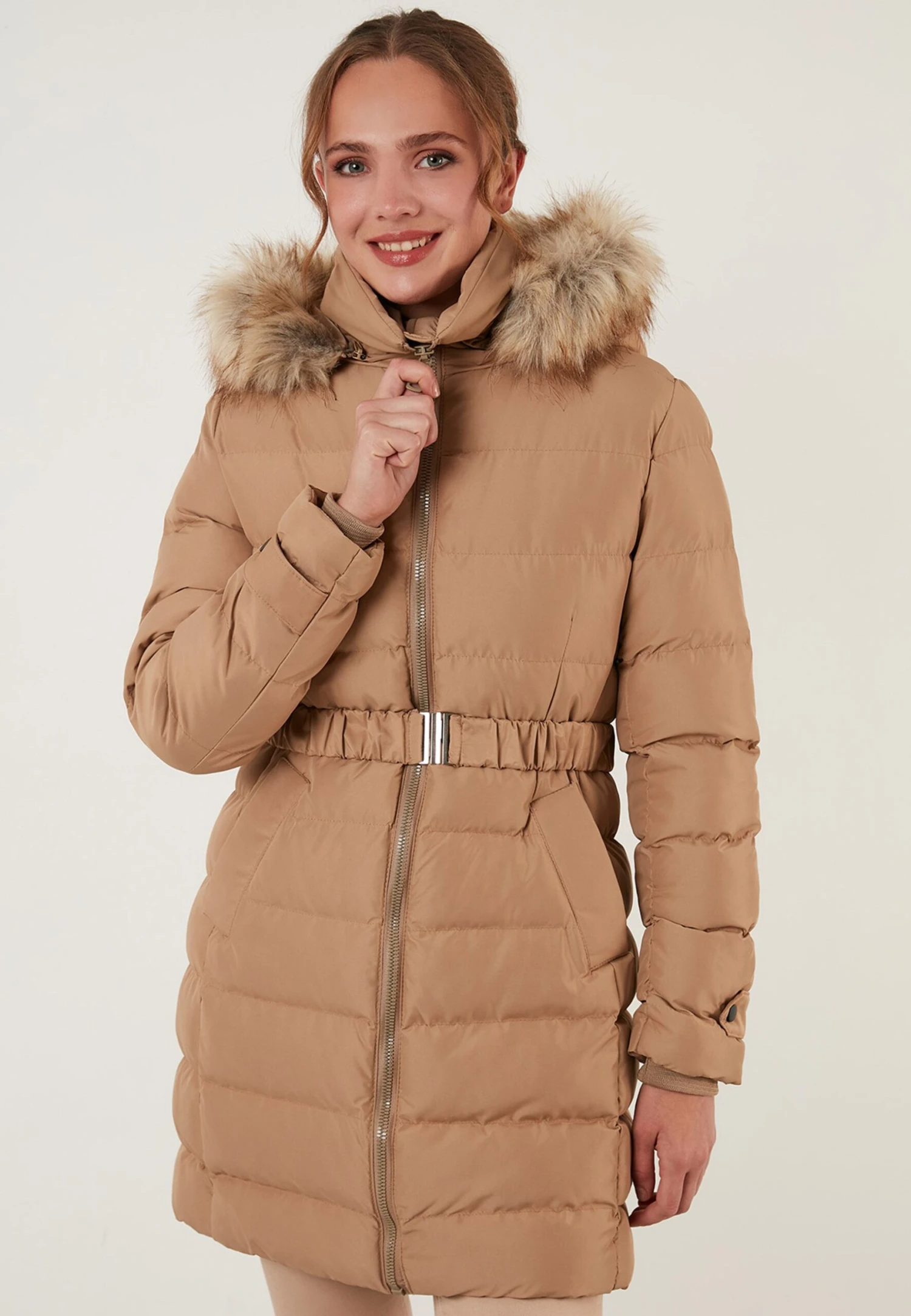 LELA Regular Fit - Winterjas - Camel 3 LELA Regular Fit - Winterjas - Camel - Afbeelding 3
