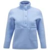 Peak Performance W Fleece Snap T-Neck - Fleece Trui - Hellblau