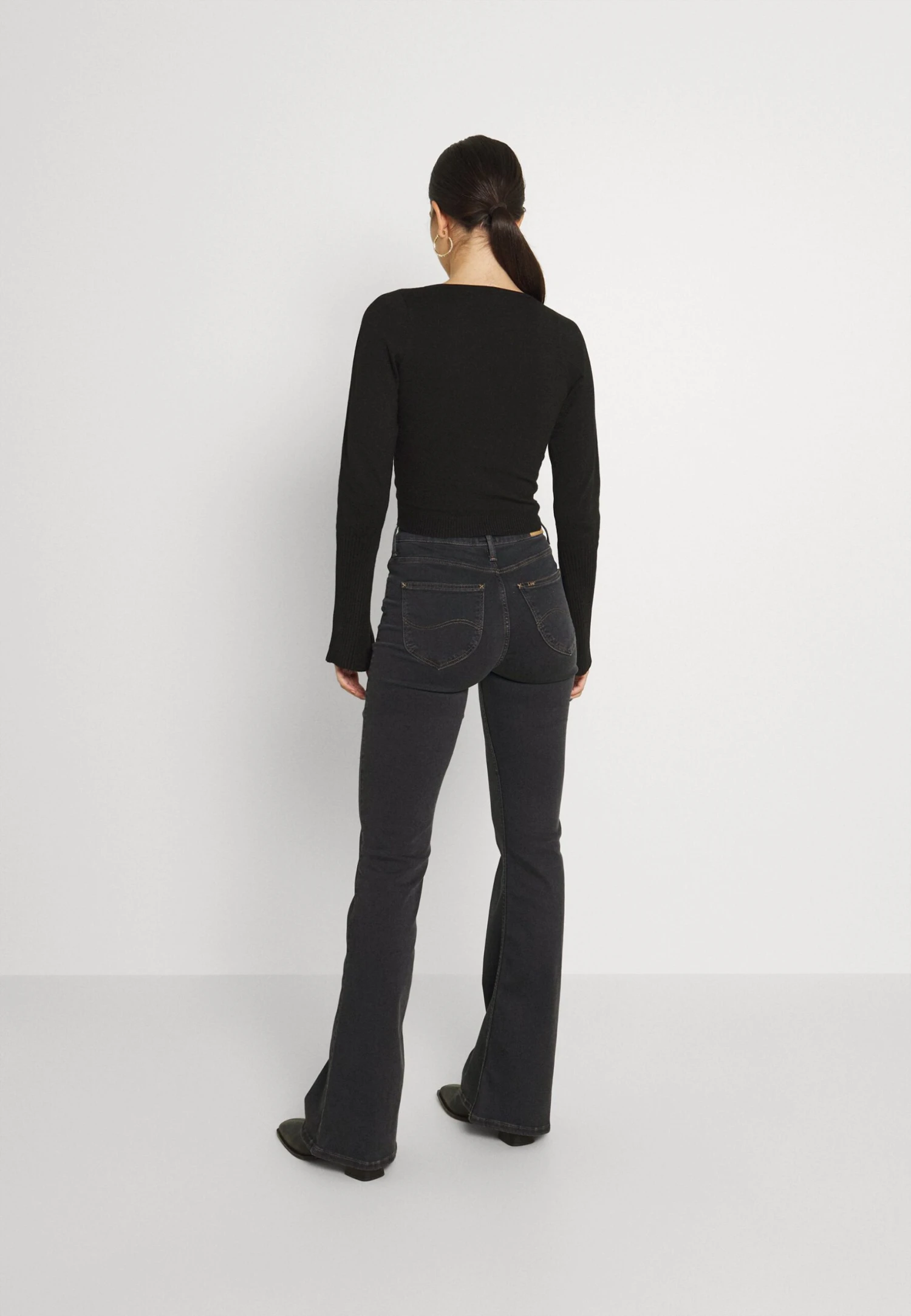 Lee Breese - Flared Jeans - Washed Black 3 Lee Breese - Flared Jeans - Washed Black - Afbeelding 3