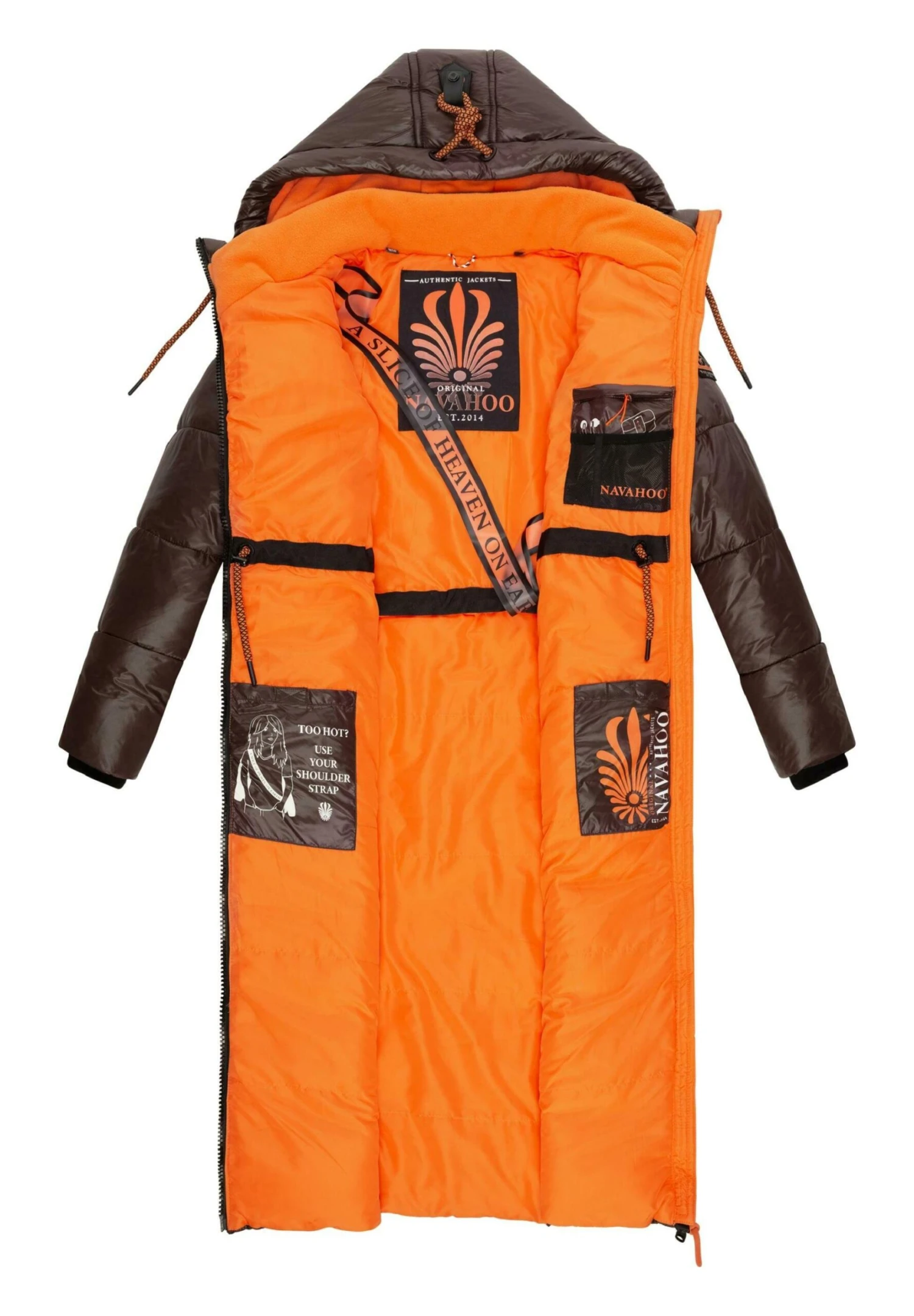 Navahoo Schmuseengel - Winterjas - Dark Choco 3 Navahoo Schmuseengel - Winterjas - Dark Choco - Afbeelding 3