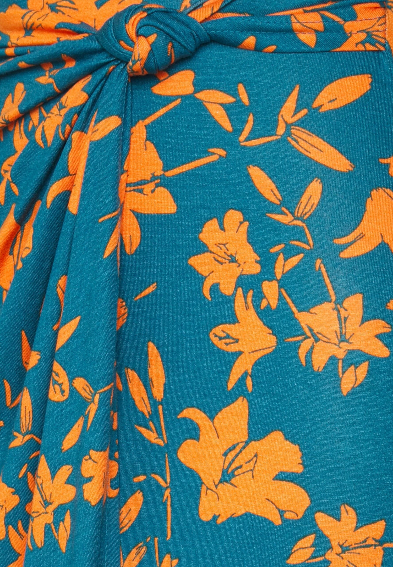 Anna Field Front Knot Midi Skirt - Kokerrok - Blue 3 Anna Field Front Knot Midi Skirt - Kokerrok - Blue - Afbeelding 3